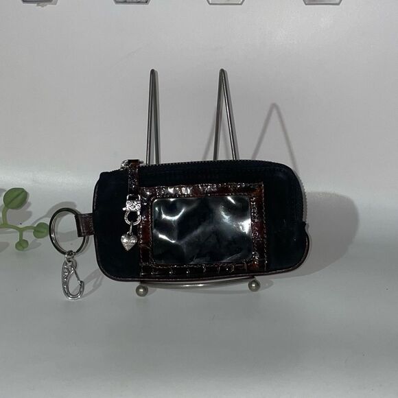 Brighton Card, Keys & Cash Wallet with Silver Rhinestone Charm - Picture 1 of 9